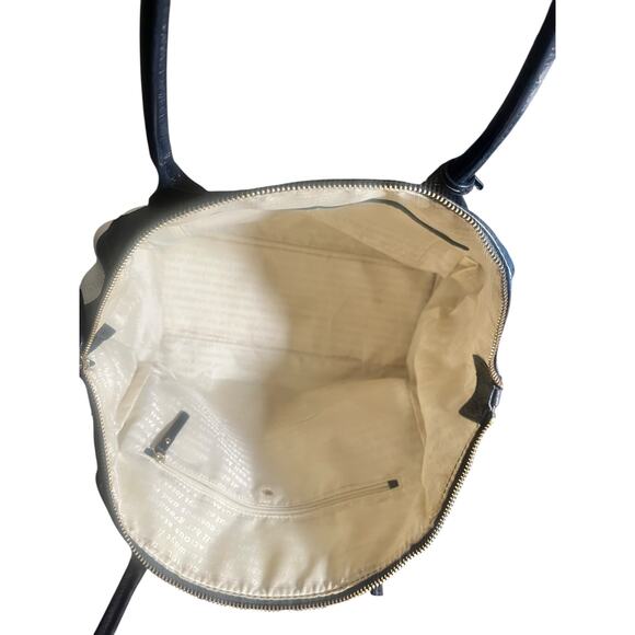 Kate Spade Kendall Court Henley Satchel Bag Blk/White Pebbled Leather - Picture 4 of 9